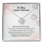 No Storm Lasts Forever Love Knot Necklace | Addiction Recovery Affirmation Gift, AA Recovery Gifts, NA Recovery Sobriety Gift