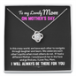 To My Mom In This Crazy World We Have Each Other Love Knot Necklace | Gift to Mom from Daughter/Son | Christmas, Birthday, & Mother's Day Gift to Mom