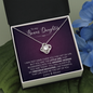 To My Bonus Daughter You Are My Biggest Achievement Love Knot Necklace | Bonus Daughter Birthday, Christmas, Graduation Gift