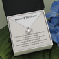 Mother Of The Groom Love Knot Necklace Gift | Mother In Law Wedding Gift From Bride | Mother of the Groom Necklace | Future Mother in Law Wedding Gift | Sentimental Gift For Mother-In-Law
