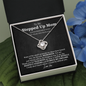 Bonus Mom Stepped Up Mom Love Knot Necklace | Unbiological Mom, Foster Mom, Stepmom, Mother In Law Card Mother's Day Gift