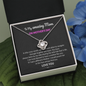 To My Amazing Mom In This Crazy World We Have Each Other Love Knot Necklace | Gift to Mom from Daughter/Son | Mother's Day Gift to Mom
