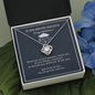 To Our Amazing Daughter Congratulations Love Knot Necklace, Gift for Graduation, Mom & Dad Graduation Gift