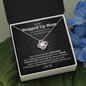 Unbiological Mom Love Knot Necklace | Stepped Up Mom, Bonus Mom, Foster Mom, Stepmom, Mother In Law Card Mother's Day Gift