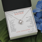 To My Amazing Sister Love Knot Necklace | Gift for Big Sister Gift | Sister Birthday, Graduation, Christmas Gift