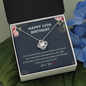 Make a 13th Birthday Wish Love Knot Necklace, 13th Birthday Gift, Thirteenth Birthday Necklace