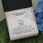 With Faith You Can Move Mountains Graduation Gift Love Knot Necklace | Affirmation Necklace | Encouragement Gift | Motivational Gift