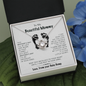 To My Beautiful Mommy Safe & Warm Love Knot Necklace, Gift for New Mom, Mother's Day Gift