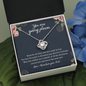 To my Niece, You Are Going Places Love Knot Necklace | Gift for Niece from Aunt | Motivational Gift for my Niece