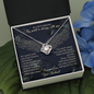 As I Sit in Heaven Love Knot Necklace, Loss of Husband Gift Memorial Gift | In Memory of Husband | Sympathy Loss of Husband Gift | Husband Memorial Gift
