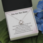 You Are Not Alone I Am Here For You Whenever You Need Me Love Knot Necklace | Loss of Baby Gift |  Pregnancy Loss Gift | Sorry For Your Loss Gift