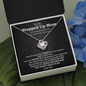 Stepped Up Mom Love Knot Necklace | Stepped Up Mom, Unbiological Mom, Foster Mom, Stepmom, Mother In Law Card Mother's Day Gift
