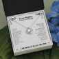 To My Daughter on Wedding Day from Mother in Heaven Love Knot Necklace | Gift from Deceased Mother of the Bride | Gift from Mother In Heaven on Wedding day