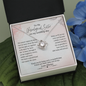 To My Unbiological Sister On My Wedding Day | Jewelry Gift for Sister of the Bride Wedding Day | Gift for Sister of the Bride Love Knot Necklace