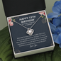 Upgraded to Teenager 13th Birthday Love Knot Necklace, 13th Birthday Gift, Thirteenth Birthday Necklace