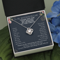 Funny Mother in Law Gift Love Knot Necklace | Mother in Law Wedding Gift, Mother of The Groom Gift, Mothers Day Gifts for Mother in Law