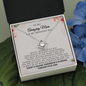 To My Amazing Mom On My Wedding Day Love Knot Necklace Gift / Mother of the Groom Gift From Groom / Wedding Gift For Mom / Groom Gift To Mom