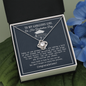 To My Gorgeous Girl Love Knot Necklace, Gift for Graduation, Daughter/Niece Graduation Gift