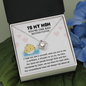 To My Mother Puffer Our Bond Will Persist Funny Mother's Day Love Knot Necklace | Gift For Mother