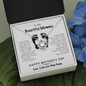 To My Beautiful Mommy Our Little Secret Love Knot Necklace, Gift for New Mom, Mother's Day Gift