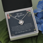 To my Daughter, You Are Going Places Love Knot Necklace | Gift for Daughter From Mom & Dad | Motivational Gift for my Daughter From your parents