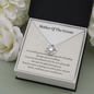 Mother Of The Groom Love Knot Necklace Gift | Mother In Law Wedding Gift From Bride | Mother of the Groom Necklace | Future Mother in Law Wedding Gift | Sentimental Gift For Mother-In-Law