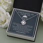 To My Beautiful Girl Follow Your Dream Love Knot Necklace, Gift for Graduation, Daughter/Niece Graduation Gift