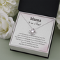 Mama To An Angel I Have You In My Heart Love Knot Necklace Loss of Baby Gift |  Pregnancy Loss Gift | Sorry For Your Loss Gift