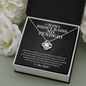 Mama Didn't Raise No Pendejo Love Knot Necklace | Mother's Day Gift Hispanic Mother