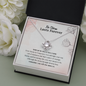 No Storm Lasts Forever Love Knot Necklace | Addiction Recovery Affirmation Gift, AA Recovery Gifts, NA Recovery Sobriety Gift