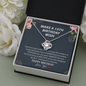 Make a 13th Birthday Wish Teenager Love Knot Necklace, 13th Birthday Gift, Thirteenth Birthday Necklace