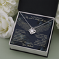 As I Sit in Heaven Love Knot Necklace, Loss of Husband Gift Memorial Gift | In Memory of Husband | Sympathy Loss of Husband Gift | Husband Memorial Gift