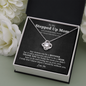 Unbiological Mom Love Knot Necklace | Stepped Up Mom, Bonus Mom, Foster Mom, Stepmom, Mother In Law Card Mother's Day Gift