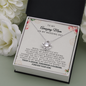 To My Amazing Mom On My Wedding Day Love Knot Necklace Gift / Mother of the Groom Gift From Groom / Wedding Gift For Mom / Groom Gift To Mom