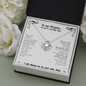 To My Daughter on Wedding Day from Mother in Heaven Love Knot Necklace | Gift from Deceased Mother of the Bride | Gift from Mother In Heaven on Wedding day