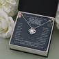 Funny Mother in Law Gift Love Knot Necklace | Mother in Law Wedding Gift, Mother of The Groom Gift, Mothers Day Gifts for Mother in Law