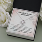 With Faith You Can Move Mountains Graduation Gift Love Knot Necklace | Affirmation Necklace | Encouragement Gift | Motivational Gift