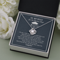 To My Niece Let The Adventure Begin Love Knot Necklace, Gift for Graduation, Aunt/Uncle Graduation Gift