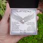 As I Sit in Heaven Love Knot Necklace, Loss of Sister Gift Memorial Gift | In Memory of Sister | Sympathy Loss of Sister Gift | Sister Memorial Gift