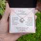 To My Sister On My Wedding Day Love Knot Necklace | Gift for Sister of the Bride Wedding Day | Gift for Sister of the Bride