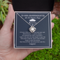 To Our Granddaughter Love Knot Necklace, Gift for Graduation, Grandparents Graduation Gift