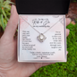 To My Ride Or Die On My Wedding Day Love Knot Necklace | Gift for Sister, Best Friend, Bridesmaid of the Bride Wedding Day Gift