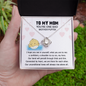 To My Mother Puffer Our Bond Will Persist Funny Mother's Day Love Knot Necklace | Gift For Mother