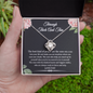 The Best Kind Of People Through Thick And Thin Love Knot Necklace | Unbiological Sister Necklace, Bonus Sister Gift | Gift for Bestie, Best Friend Gift