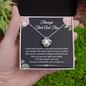 A Friend Like You Is Family Through Thick And Thin Love Knot Necklace | Unbiological Sister Necklace, Bonus Sister Gift | Gift for Bestie, Best Friend Gift