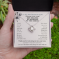 Funny Mother in Law Gift Love Knot Necklace | Mother of The Groom Gift, Mother in Law Wedding Gift, Mothers Day Gifts for Mother in Law