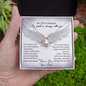 As I Sit in Heaven Love Knot Necklace, Loss of Dad Gift Memorial Gift | In Memory of Father | Sympathy Loss of Father Gift | Father Memorial Gift