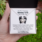 Mommy I Am On The Way Love Knot Necklace | Mom To Be Gift, Pregnancy Gift for Mom To Be, Mommy Gift From Baby Bump