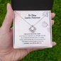 No Storm Lasts Forever Love Knot Necklace | Addiction Recovery Affirmation Gift, AA Recovery Gifts, NA Recovery Sobriety Gift