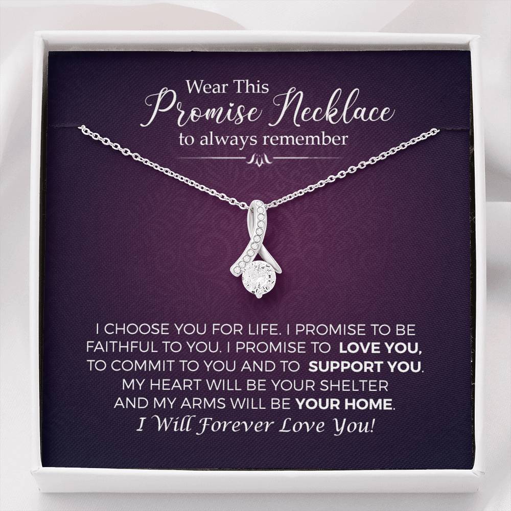 Promise Necklace for Girlfriend from Boyfriend, For Couples, Promise Necklace for Her, Girlfriend Anniversary, Gift for Girlfriends Birthday